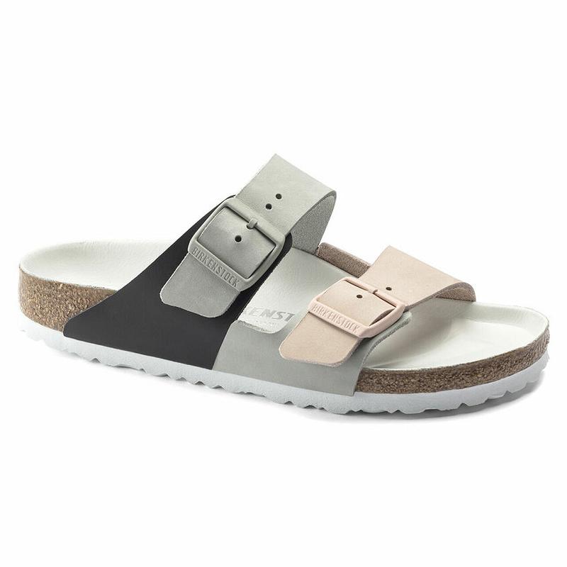 Birkenstock Split Hex Nubuck Læder Arizona Dame Sølv Khaki | DK 93BEX